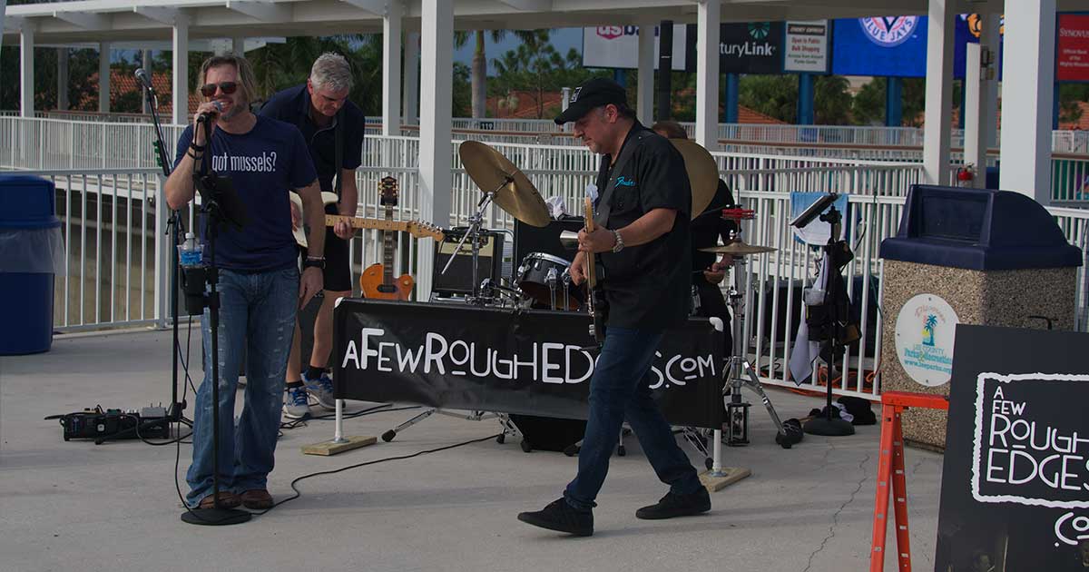 Few Rough Edges Performing Live at The Hammond Stadium – Mighty Muscles Game | Southwest Florida Band